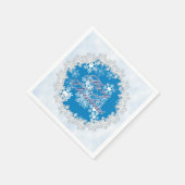 Snowflake Christmas Napkins Serviette (Ecke)