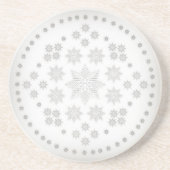 Snowflake Circle Getränkeuntersetzer (Vorne)