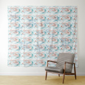 Snowflake Clouds Tapestry Wandteppich (Beispiel (Horizontal))