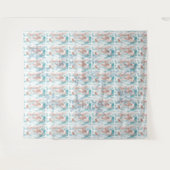 Snowflake Clouds Tapestry Wandteppich (Vorderseite (Horizontal))
