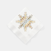 Snowflake Cocktail Napkins Serviette (Ecke)