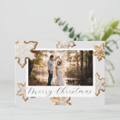 Snowflake Cookies Weihnachtskarte Feiertagskarte (Stehend Vorderseite)