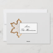 Snowflake Cookies Weihnachtskarte Feiertagskarte (Rückseite)