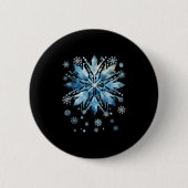 Snowflake Costume Winter Christmas Matching Women  Button (Vorderseite)