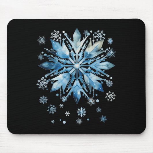 Snowflake Costume Winter Christmas Matching Women  Mousepad (Vorne)