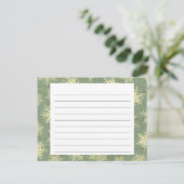 Snowflake Covered Weihnachtsrezeptkarte Feiertagspostkarte (Stehend Vorderseite)