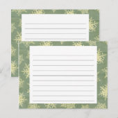 Snowflake Covered Weihnachtsrezeptkarte Feiertagspostkarte (Vorne/Hinten)