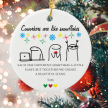 Snowflake Coworker Meme Art Foto Office Geschenk