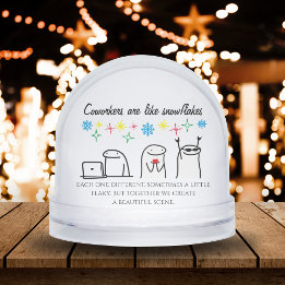 Snowflake Coworker Meme Art Foto Office Geschenk Schneekugeln