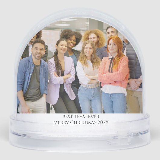 Snowflake Coworker Meme Art Foto Office Geschenk Schneekugeln (Rückseite)