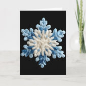 Snowflake Crochet Snow Merry Christmas Xmas Pajama Karte (Vorderseite)