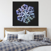 Snowflake Crystal 3 Leinwanddruck (Insitu (Schlafzimmer))