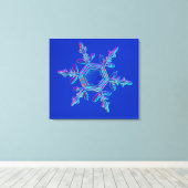 Snowflake Crystal 4 Leinwanddruck (Insitu (Holzboden))