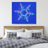 Snowflake Crystal 4 Leinwanddruck (Insitu (Schlafzimmer))