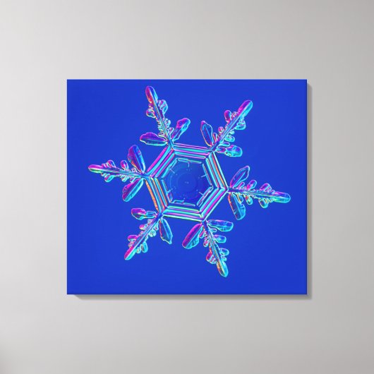 Snowflake Crystal 4 Leinwanddruck (Vorderseite)