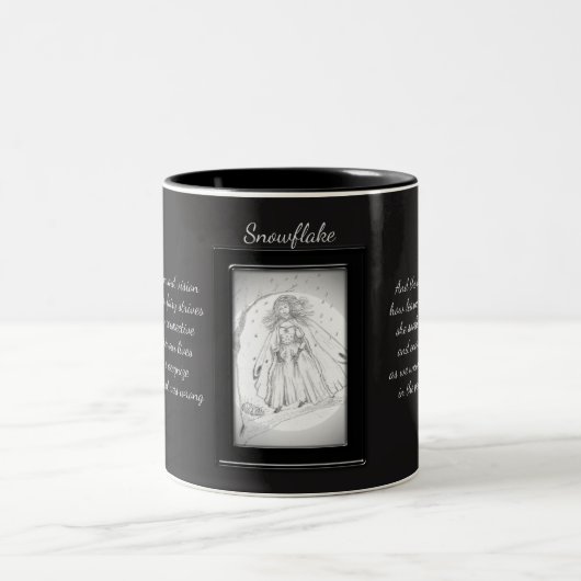 Snowflake Crystal Fairy Zweifarbige Tasse (Mittel)
