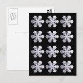 Snowflake Crystal Fotos Postkarte (Vorne/Hinten)