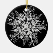 Snowflake Crystal Keramik Ornament (Vorne)
