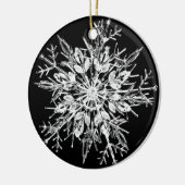 Snowflake Crystal Keramik Ornament (Links)