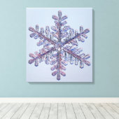 Snowflake Crystal Leinwanddruck (Insitu (Holzboden))