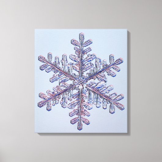 Snowflake Crystal Leinwanddruck (Vorderseite)