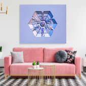Snowflake Crystal Leinwanddruck (Insitu (Wohnzimmer))