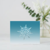 Snowflake Crystal Postkarte (Stehend Vorderseite)