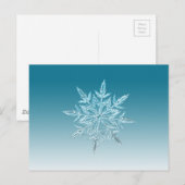 Snowflake Crystal Postkarte (Vorne/Hinten)