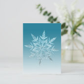 Snowflake Crystal Postkarte (Stehend Vorderseite)