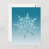 Snowflake Crystal Postkarte (Vorne/Hinten)
