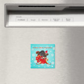 Snowflake Dackel Decorative Weihnachtsmagnet Magnet (In Situ (Geschirrspüler))
