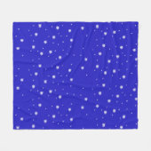 Snowflake Dance Pattern Fleecedecke (Vorderseite (Horizontal))