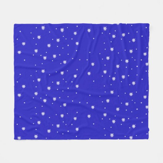 Snowflake Dance Pattern Fleecedecke (Vorderseite (Horizontal))
