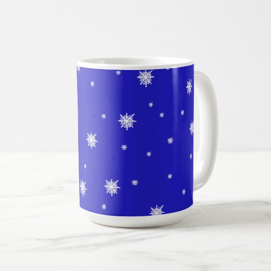 Snowflake Dance Pattern Kaffeetasse (VorderseiteRechts)