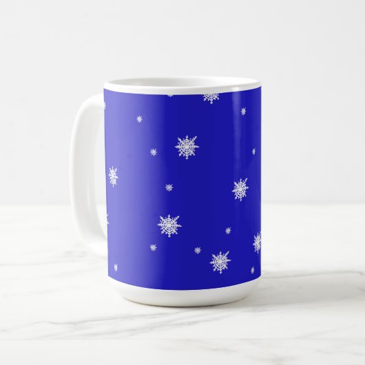 Snowflake Dance Pattern Kaffeetasse (Vorderseite Links)
