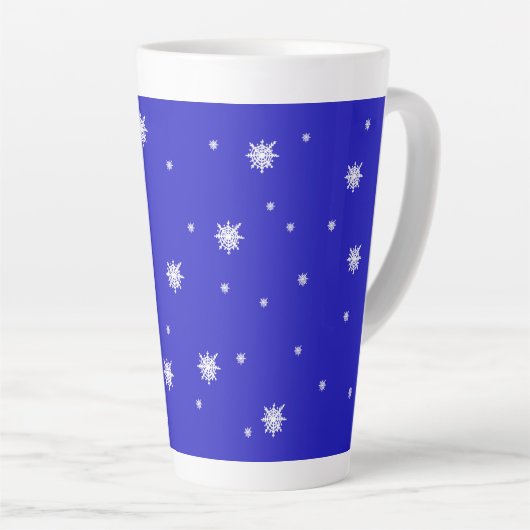 Snowflake Dance Pattern Milchtasse (Rechte Ecke)