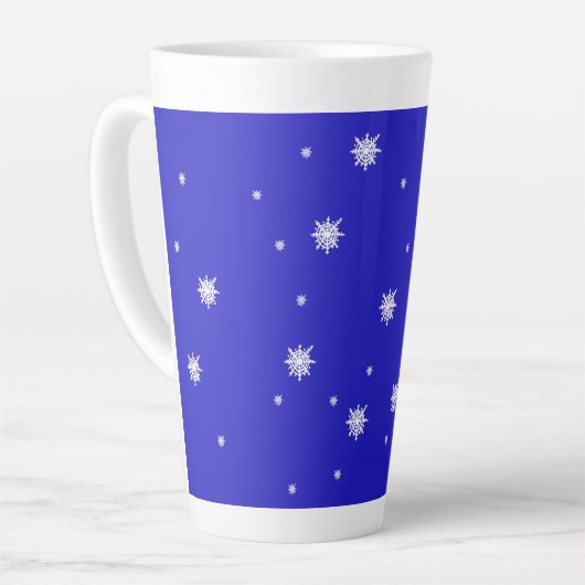 Snowflake Dance Pattern Milchtasse (Linke Ecke)