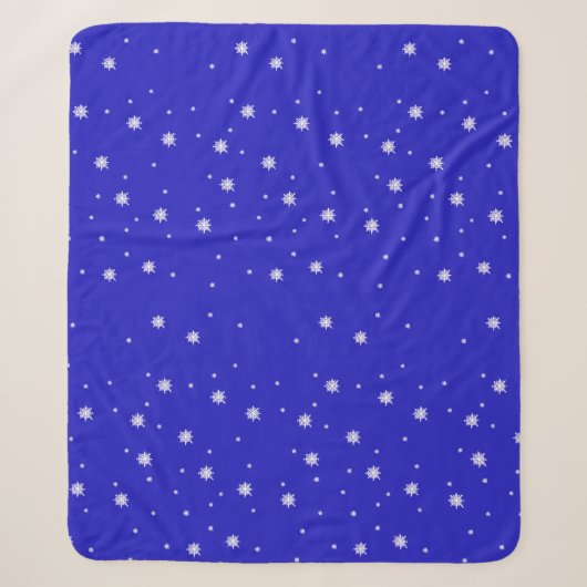 Snowflake Dance Pattern Sherpadecke (Vorderseite)