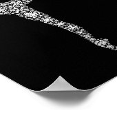 Snowflake Dancer Merry Christmas - Ballet Dance Ba Poster (Ecke)