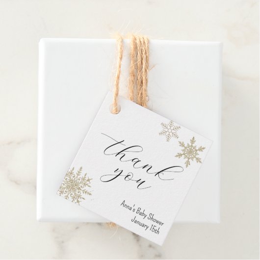 Snowflake Danke Geschenkanhänger (Beispiel)