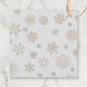 Snowflake Danke Geschenkanhänger (Rückseite)