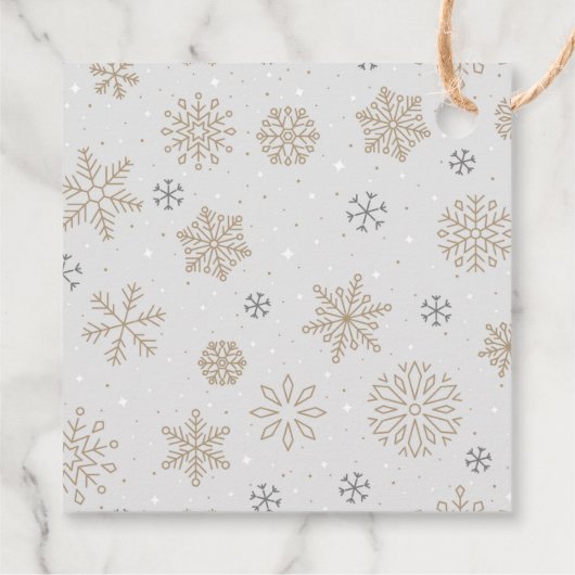 Snowflake Danke Geschenkanhänger (Rückseite)