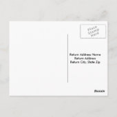 Snowflake Danke Postcard Postkarte (Rückseite)