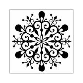Snowflake Design Holz Art Briefmarke Gummistempel (Prägung)
