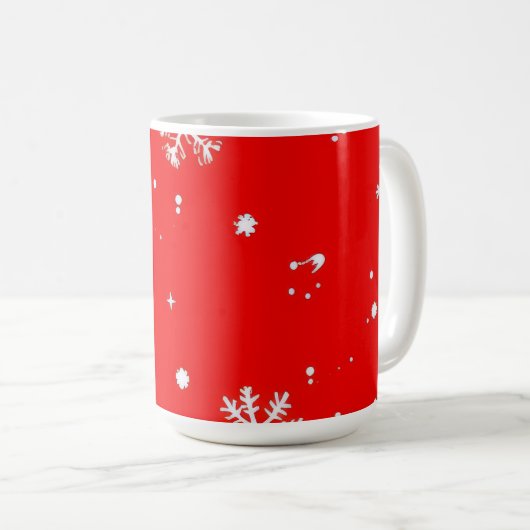 snowflake design kaffeetasse (VorderseiteRechts)