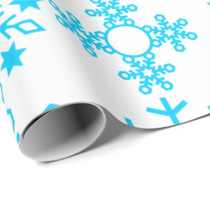 Snowflake Design Weihnachten Geschenkpapier