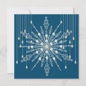 Snowflake Diamond elegante Winter blau grau (Vorderseite)
