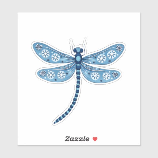 Snowflake Dragonfly Spirit Aufkleber (Blatt)