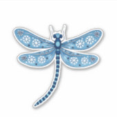 Snowflake Dragonfly Spirit Aufkleber (Vorderseite)