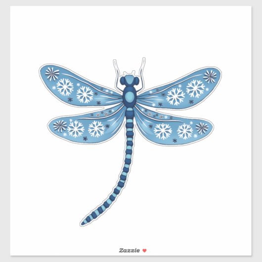 Snowflake Dragonfly Spirit Aufkleber (Blatt)